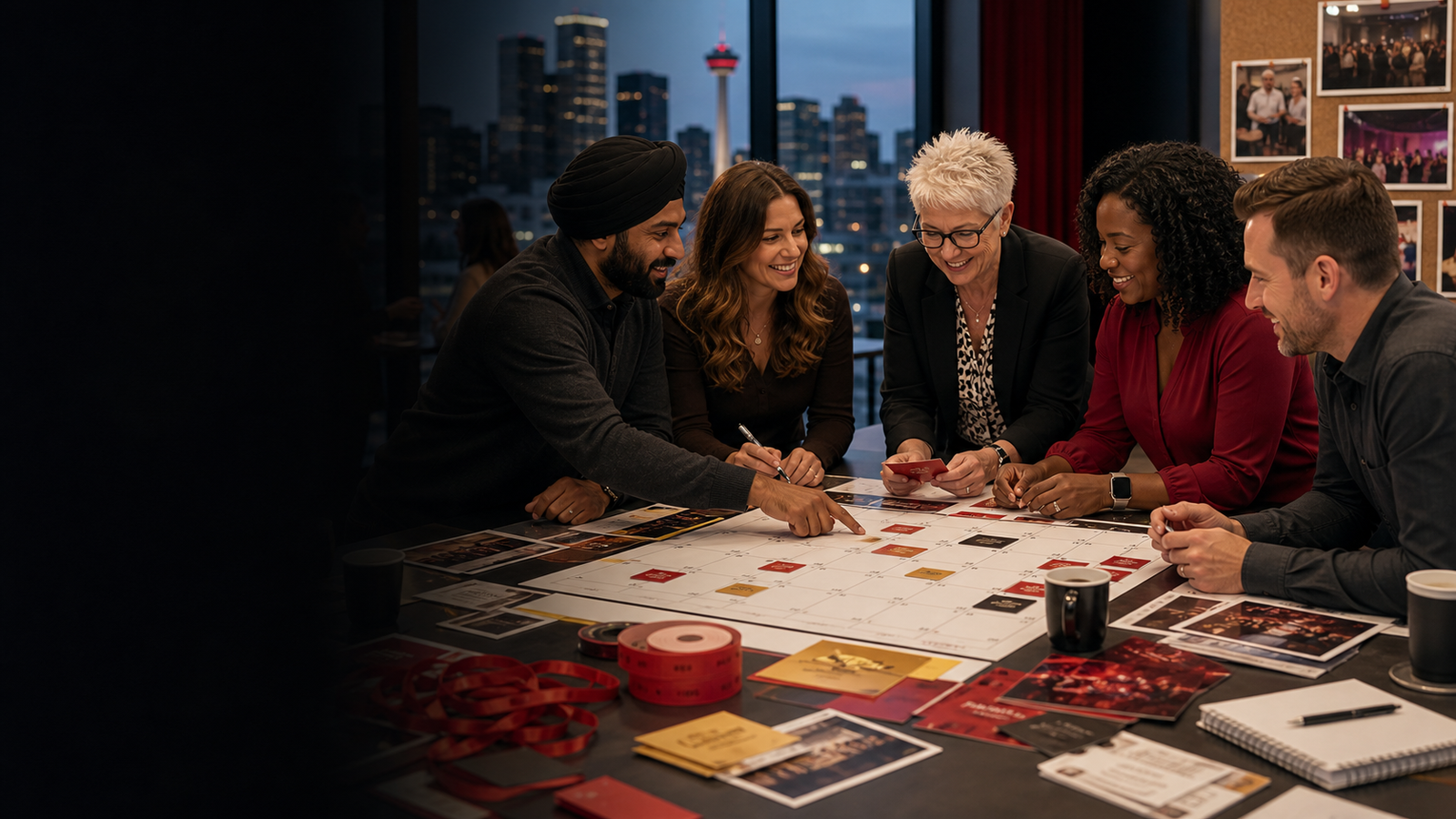Calgary Area Council events calendar planning table