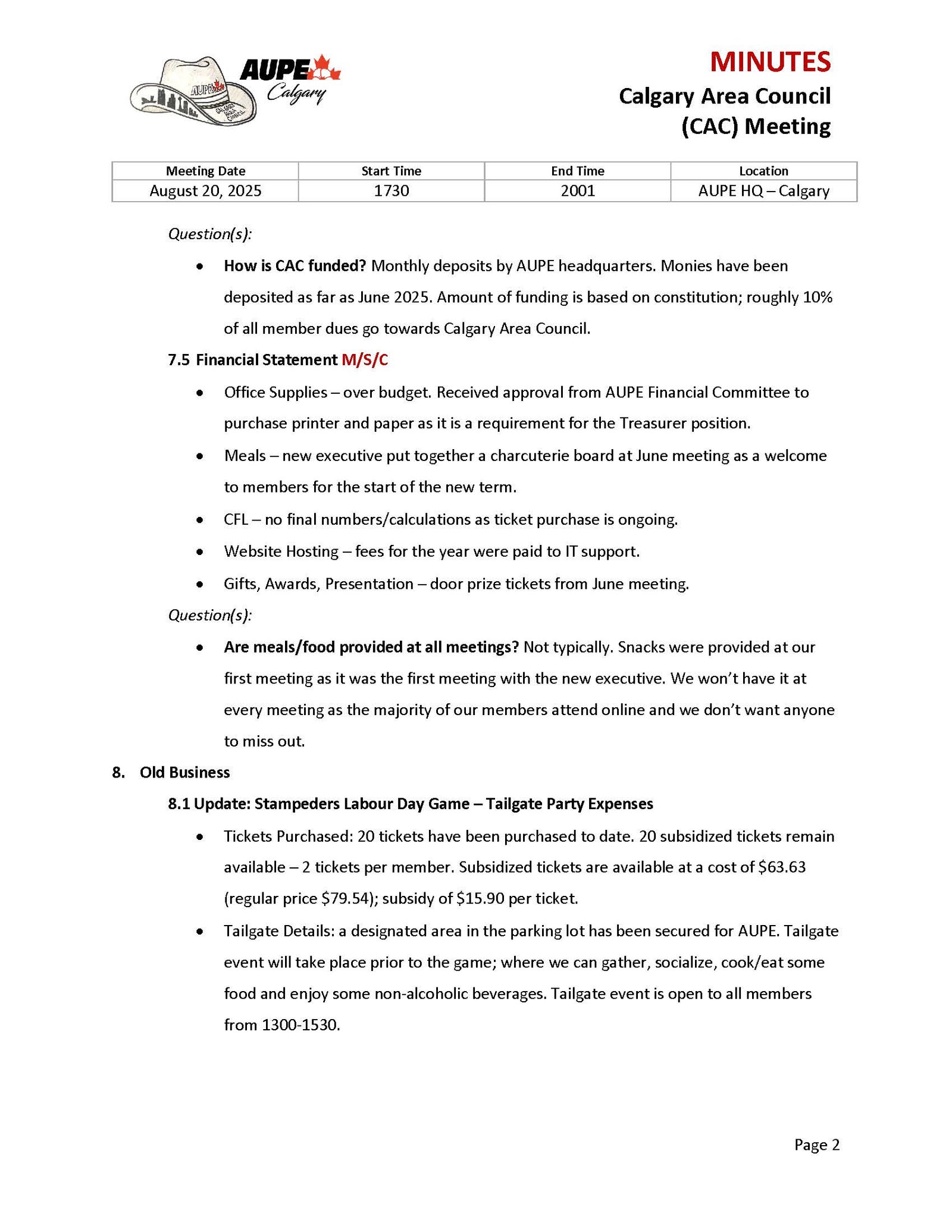CAC-Mass-List-for-Member-Use- Calgary Aupe